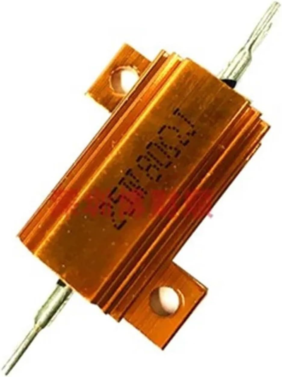 10W 25W 50W RX24 Aluminum Power Metal Shell Case Wirewound Resistor 0.1 0.5 1 1.5 2 6 8 10 20 100 150 200 300 1K 10K ohm(10R,50W)