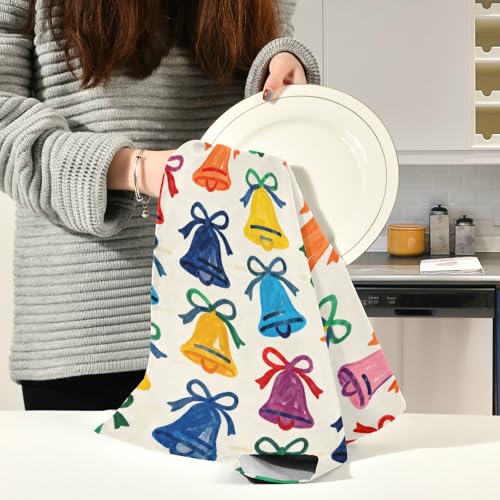 Paños de cocina navideños de microfibra para llenar tu hogar de alegría tropical 6