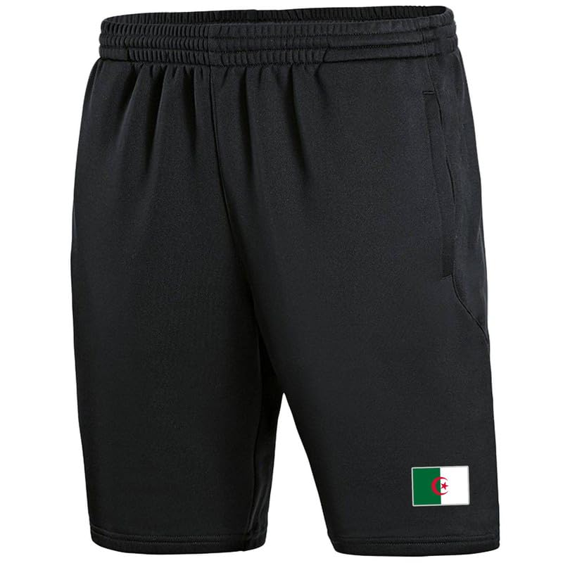 Short Algérie AG-28 Football Noir idéal pour le sport et le quotidien urbain