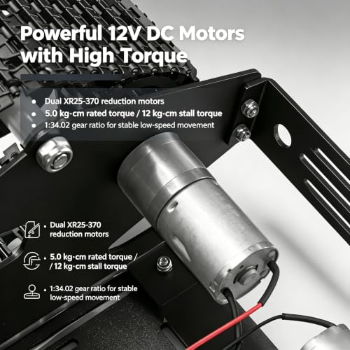 Robot Tank Chassis Kit Metal DC Motor for Arduino Raspberry Pi DIY - Image 3