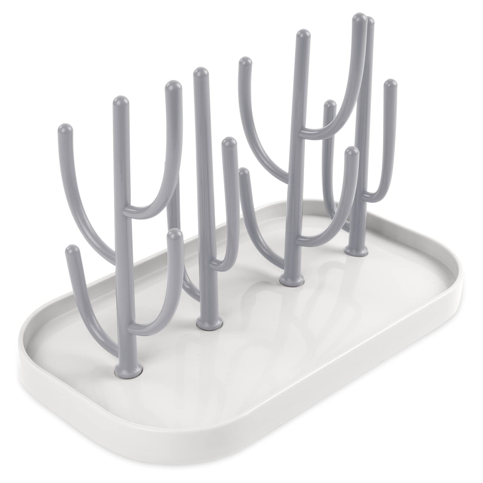 Vicloon Baby Bottle Drain Rack,Feeding Cup Holder with Detachable Brackets,Multifunctional Bottle Storage Drying Rack for Bottles,Teats,Cups,Reusable Baby Bottle Holder Baby Accessories(Grey)Vicloon Baby Bottle Drain Rack,Feeding Cup Holder…