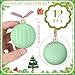 Civaner 12 Pcs Jadeite Christmas Ball Ornaments Plastic Matte Mint Green Xmas Tree Ornament 2.4