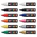 Produktbild Uni Posca PC-8K Paint Pen Art Marker-Stift, professionelles Set mit 12 Stiften, extra schwarz und weiß