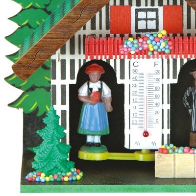 Casita meteorológica Trenkle TU 0803 higrómetro de madera alemán tradicional 4