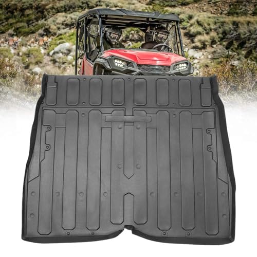 KEMIMOTO Rear Bed Mat Liner Compatible with Pioneer 1000-5 2016-2026 Innovative Extra Edge Lip All-Weather Protection Precision Fit TPE Rubber Cargo Bed Liner Mat 5 Seater Accessories