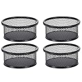 Paper Clam Clip Organizer,Wire Mesh Binder Clip Holder,Round Stackable Net Bowl Pins & Small Accessories, Suitable for Home,School,Offices