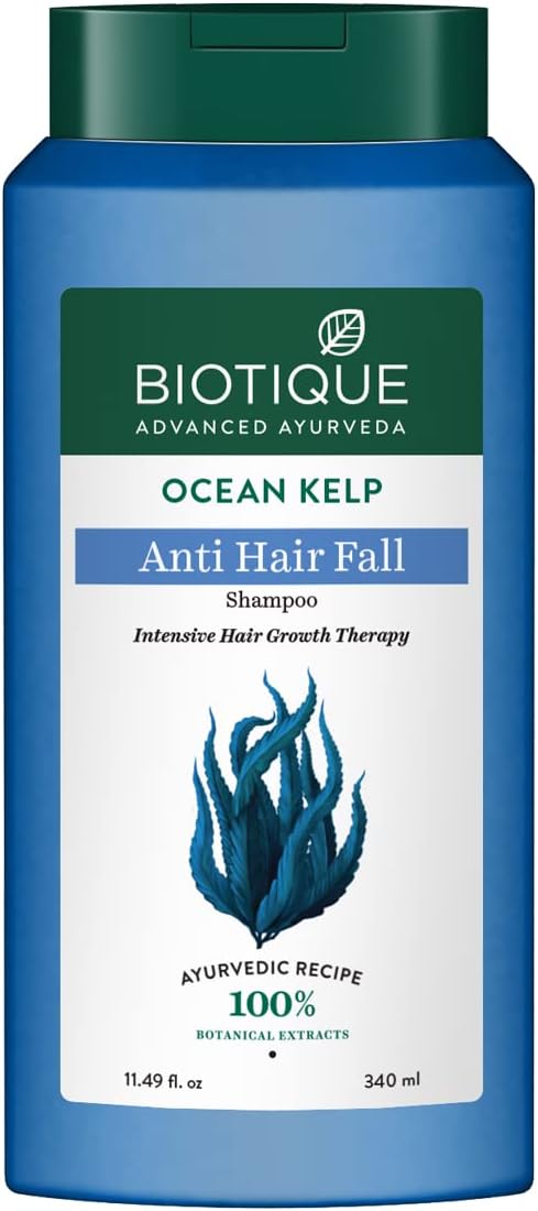 Biotique Bio Kelp Protein Shampoo for Falling Hair Intensive Regrowth Treatment, 340ml, multi