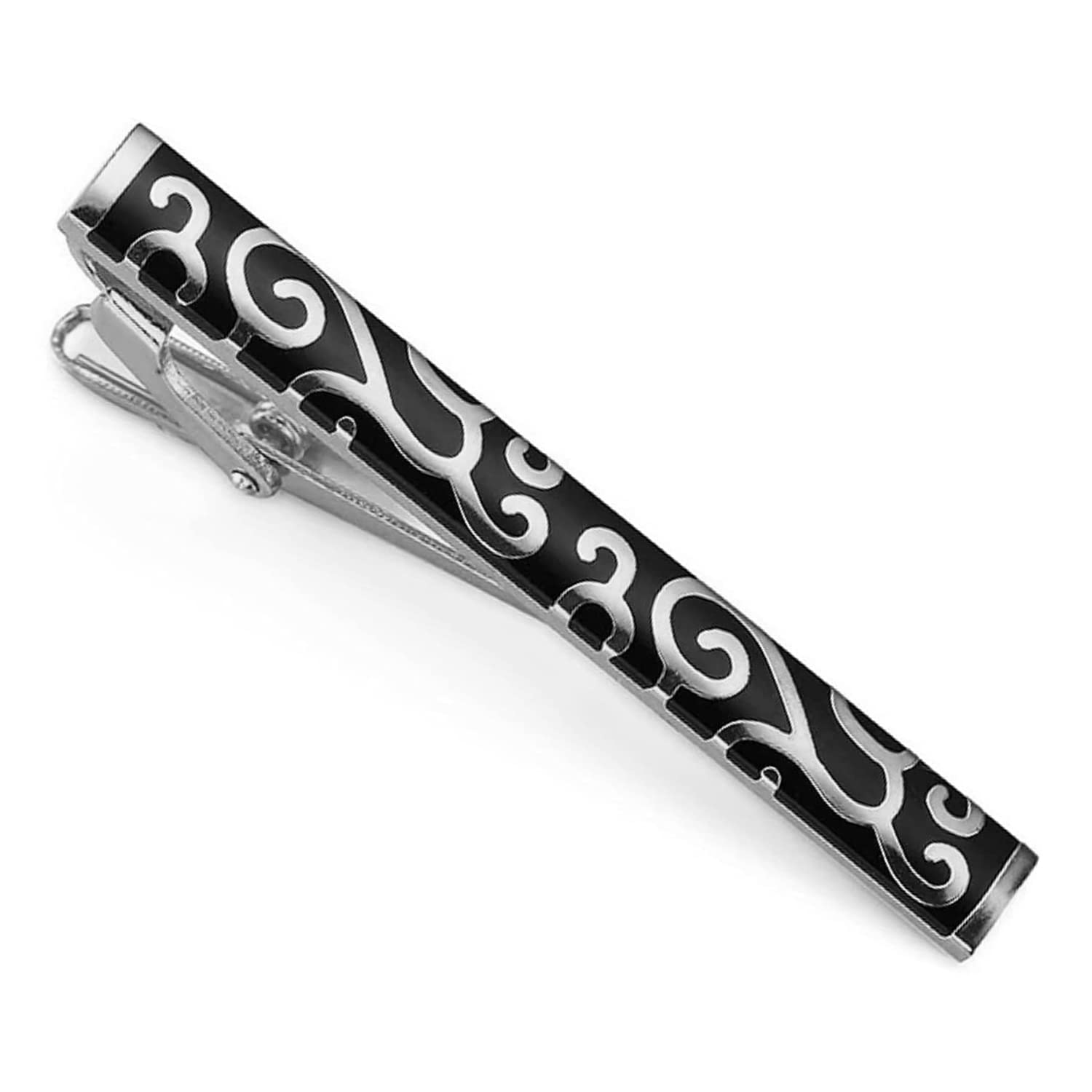 peora Black Two Tone Tie Pin Stylish Accessories for Men & Boys Wedding Business Gift-picture-38