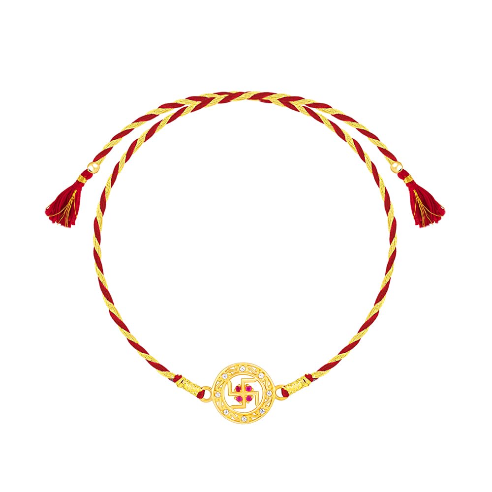 GIVA 925 Silver Golden Svastik Rakhi|Raksha Bandhan Rakhi for Brother | Gift for Men & Boys| With Certificate of Authenticity and 925 Stamp (B0D7HPNZSB) Amazon Price History, Amazon Price Tracker