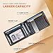 RUNBOX Slim Wallets for Men - Leather Money Clip Mens Wallet - RFID Blocking Front Pocket Bifold Wallet - Thin Credit Card Holder with Gift Box