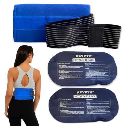 AEVPTE Ice Pack 3pcs Reusable Gel Ice Pack for Injuries Deep Blue