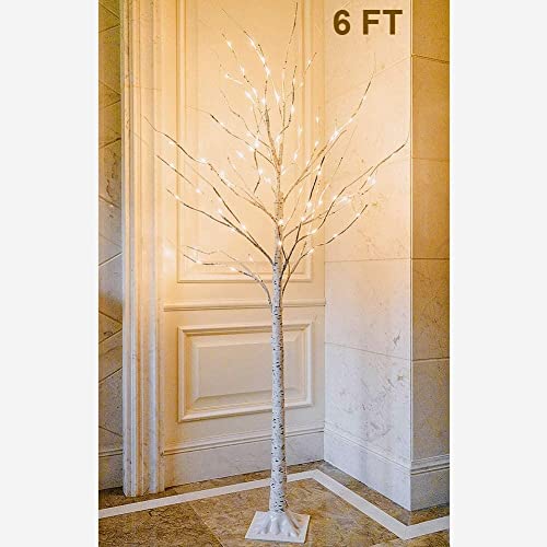 Twinkle Star Lighted Birch Tree 6 Feet 96 Led For Home Wedding Festival Party Christmas Decoration #TOP1