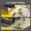 AOHI-Youth-140W-GaN-USB-C-Cargador-de-100W-Cargador-rapido-PD31-PPS-3-puertos-USB-C-Cargador-de-pared-Adaptador-de-corriente-para-MacBook-Pro-16-Dell-XPS-iPhone-15-Pro-iPad-Pro-Tablet