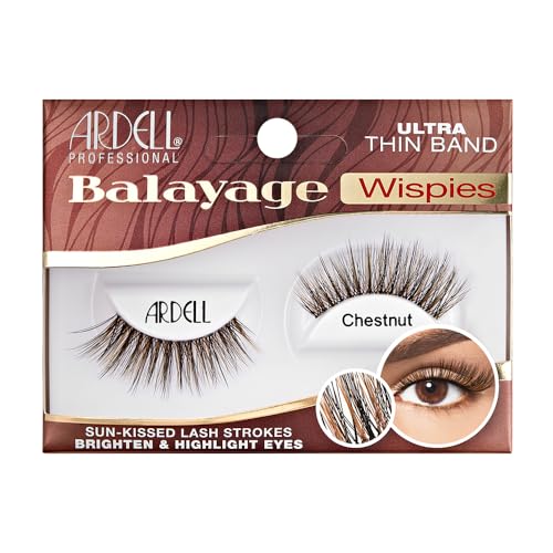 Ardell Balayage Wispies Chestnut False Eyelashes, 1 Pair