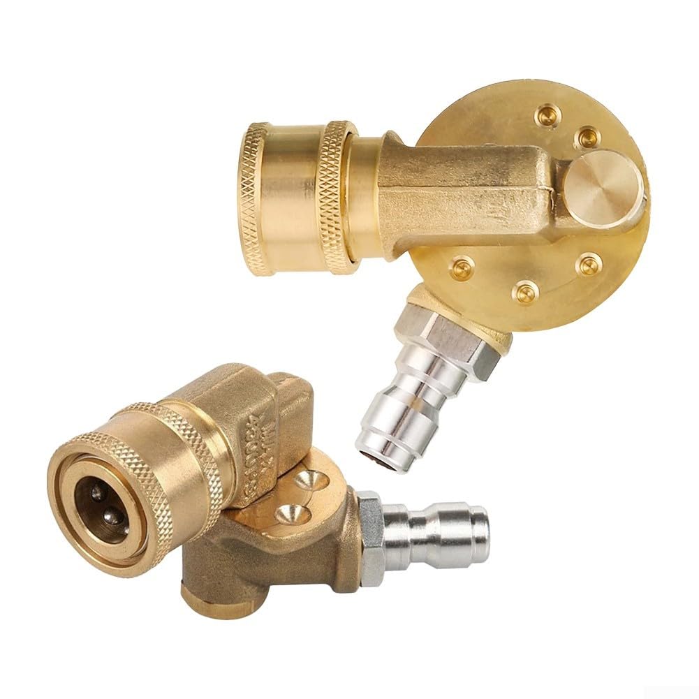 Lrfvhyqnk One Color Pressure Washer Nozzles Quick Connect Spray Tips, Adjustable Bend 360° Swivel 7-Angle Pressure Washer Nozzle, Quick Connect 1/4 In(7 Gear Switching)