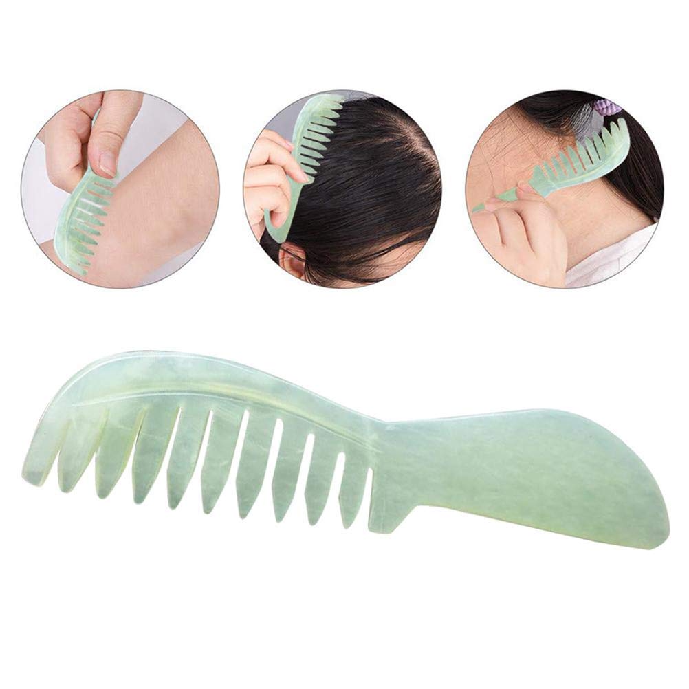 Twakom Comb, Gua Sha Brett, Gua Sha Jade Comb, Guasha Scraping Massage Tool, Acupuncture Skin Face Care - Image 2