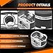 COPACHI 4pcs Engine Piston Set for Toyota 2005-2016 Tacoma 2.7L DOHC 16V 2TRFE Replace# 13101-75130 MA-9761240959 ﻿