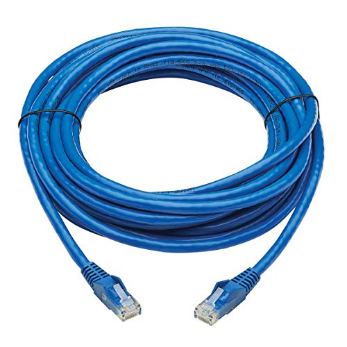 Câble Ethernet Cat6 Tripp Lite UTP 6m bleu pour réseau RJ45 et alimentation PoE