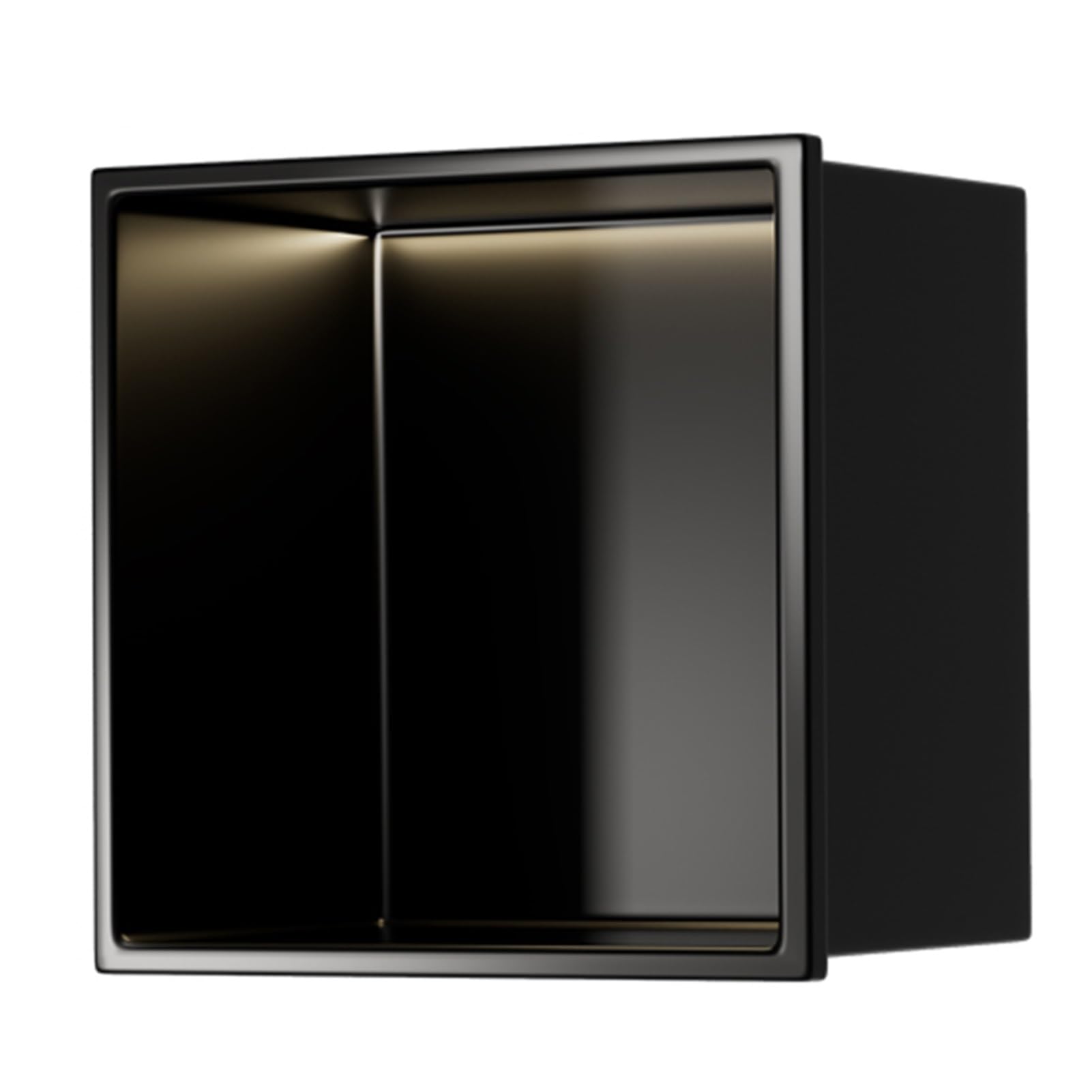 QUSYZD Stainless Steel Shower Niche - Recessed Alcove Organizer for Bathroom, Waterproof Storage Shelves for Shampoo & Toiletries, Black, 32x32x12.5CM,Black-32x32x12.5CM/12.6x12.6x4.93in