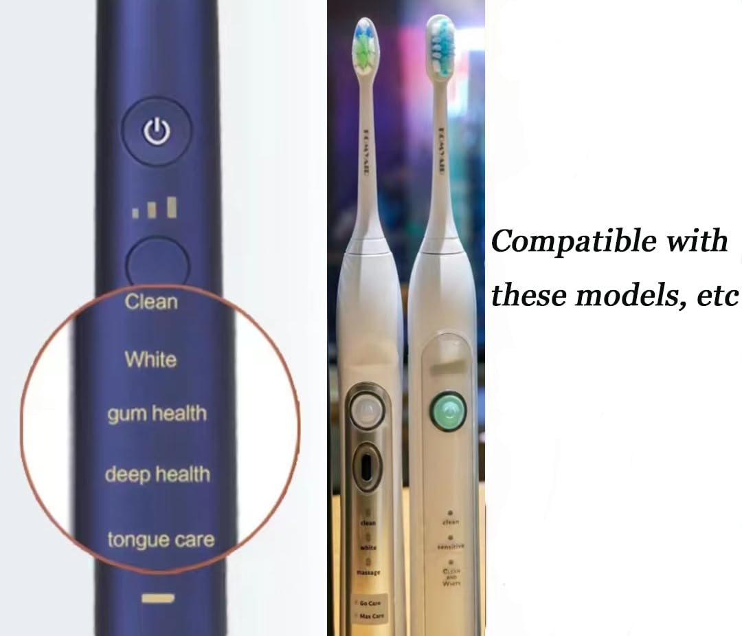 Upgraded Electric Toothbrush Shaft Rubber Seal for Philips HX2400, HX6210, HX6300, HX6700, HX6800, HX7500, HX9100, HX9700, HX9900, Electric Toothbrush Replacement Parts, 2 Pieces Set