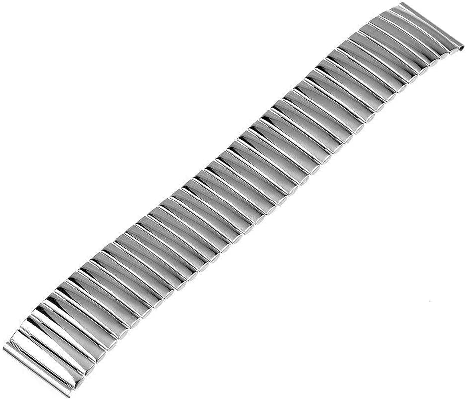 Bracelet de montre elastique extensible et universel en acier inoxydable - 4