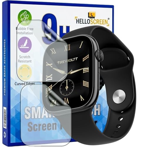Image of 2-Pack Screen Protector for Fire Boltt Ninja X Ring 1.96 inch Smartwatch - Flexible TPU Screen Guard, HD Clear, Anti Scratch, Bubble Free, Full Coverage Film - Not Tempered Glass