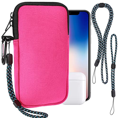 Handytasche für Smartphones, Universelle Neopren Handy Hülle Handy Tasche Hülle Cover Case Schutzhülle mit Karabiner und Umhängeband für Iphone 14 15 16 Samsung,Passend für Telefone bis zu 7 Zoll,Rose Handytasche für Smartphones, Universelle Neopren Handy Hülle Handy Tasche Hülle Cover Case Schutzhülle mit Karabiner und Umhängeband für Iphone 14 15 16 Samsung,Passend für Telefone bis zu 7 Zoll,Rose