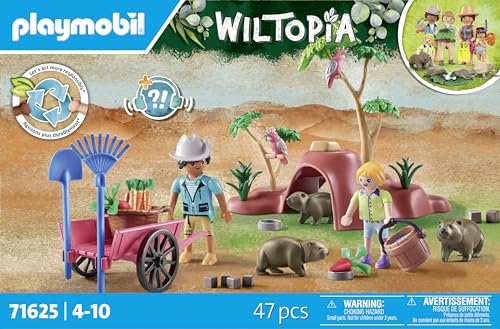 PLAYMOBIL | Wiltopia | Wombat Unterschlupf | nachhaltiges Spielzeug für Kinder ab 4 Jahren | 71625
