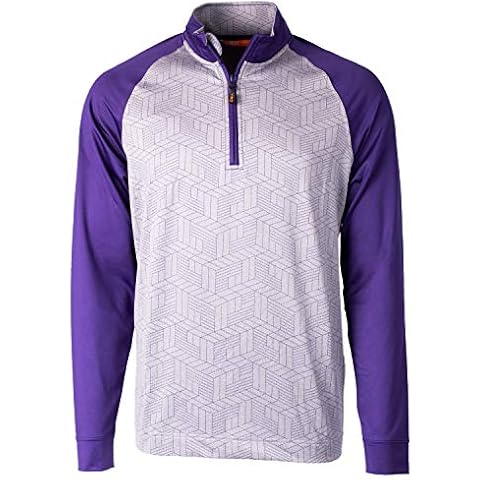 CBUK Men's Half Zip, College Purple, L Cover