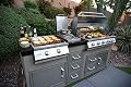 KoKoMo Grills Teppanyaki, Griddle, Built-in BBQ Grill with Side Burner, Storage Drawers 7'6"