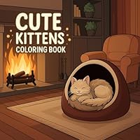 Cute Kittens Coloring Book for Kids (Italian Edition) B0F5QF4273 Book Cover