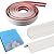 Inside & Outside Corner Trim, Peel and Stick Wall Molding Trim 3D DIY Decorative Lines for Wall Floor Window Door Ceiling and More,Flexible,Self-Adhesive,1.5in x 16ft, White