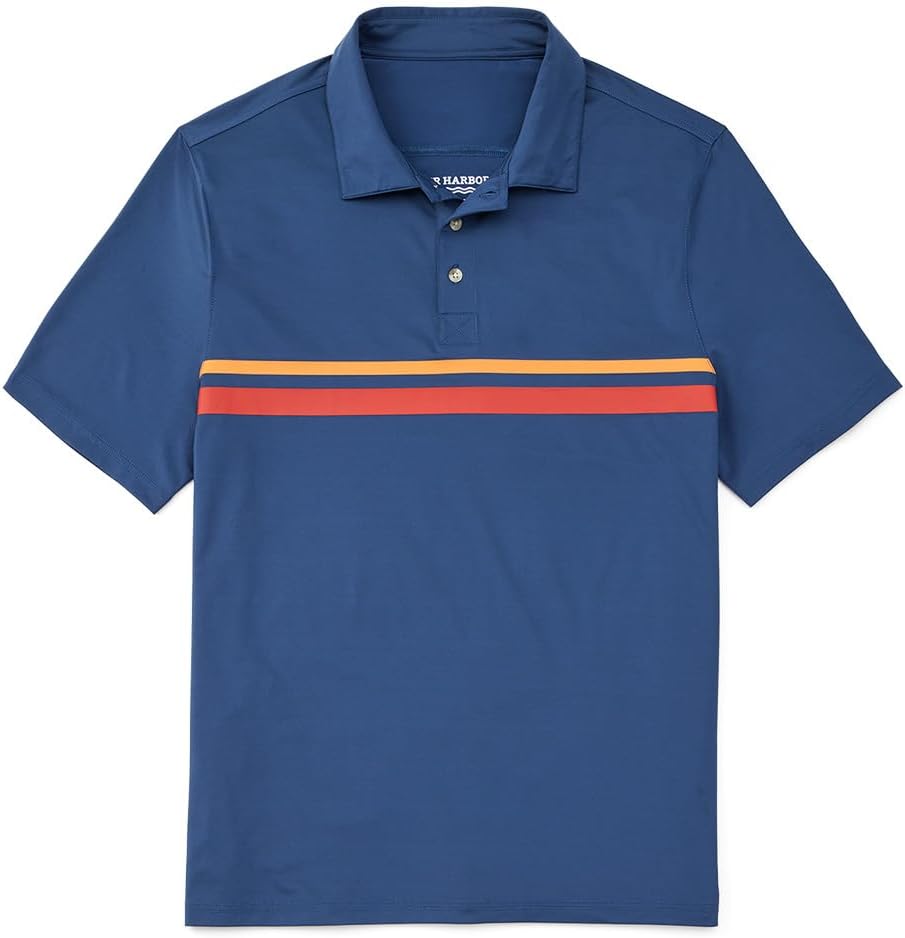 Fair Harbor The Midway Polo –– Men's Golf Polo –– Moisture Wicking Fabric, UPF 50 Sun Protection