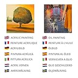 Belle Vous 24 Pack Blank Canvas - 13 x 13cm (5 x 5 inches) - Pre Stretched Canvas Panel Boards - Suitable for Acrylic and Oil Painting Also for Sketching and Drawing - Image 5