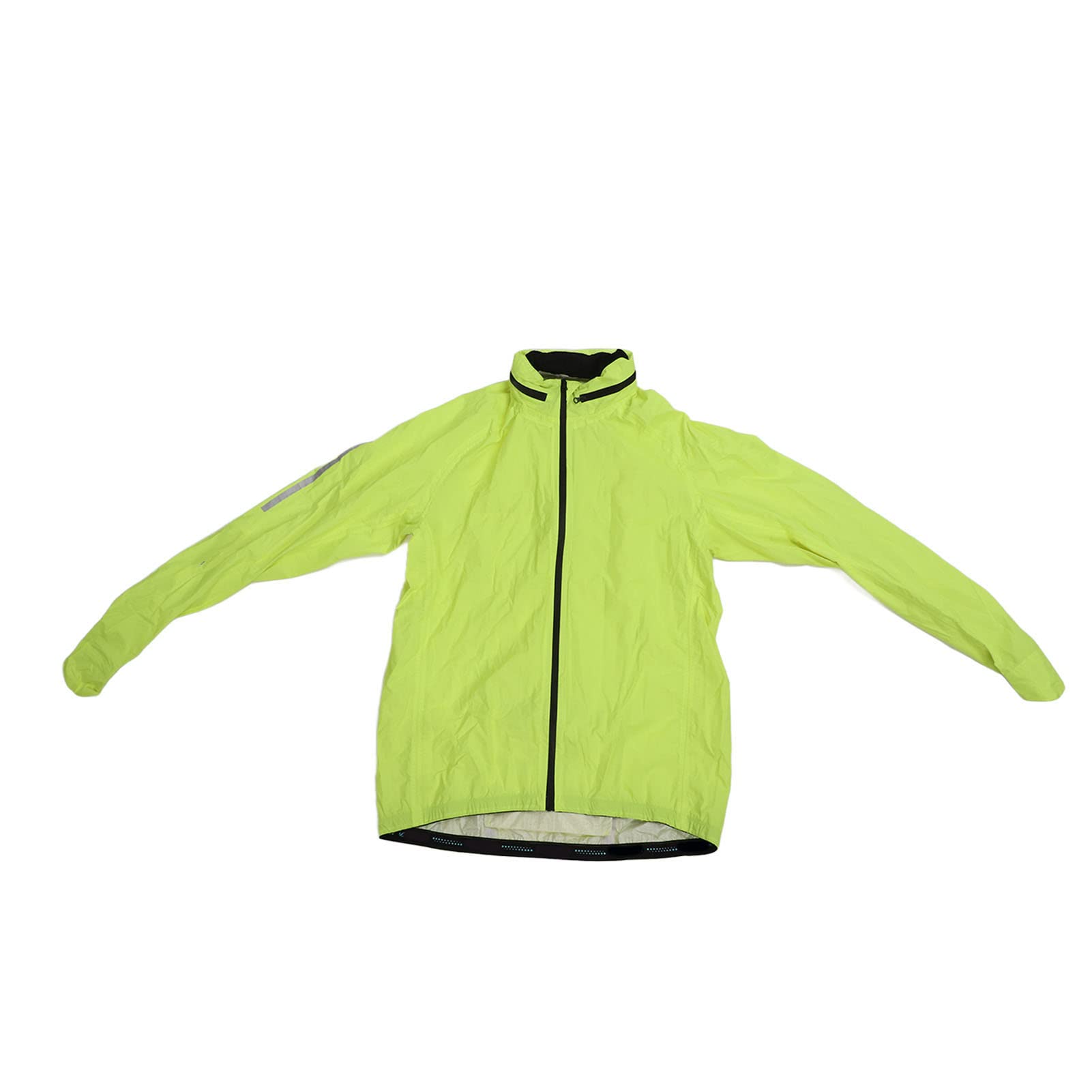Dilwe Chubasquero, Chubasquero Ligero para Ciclismo, Impermeable y Transpirable, Amarillo Fluorescente para Hombres y Mujeres que Viajan Al Trabajo (XXXL)