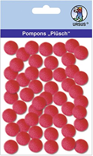 Ursus 60 Weiße Pompons – 15 Mm Durchmesser, Bastelmaterial