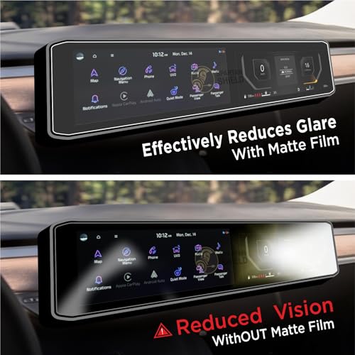 Image of Spartan Shield [MATTE] Screen Guard For KIA SELTOS 2026+ NEW FACELIFT || 12.3 Inch Dual-Screen Infotainment & Instrument Cluster Protector *** ANTI GLARE *** Anti Scratch | Water Repellant | High Touch Sensitivity | HD Clear || Seltos HTE HTE(O) HTK HTK(O) HTX HTX(A) GTX GTX(A) X-Line | Car Stereo Film || Android TouchScreen Accessories [Not Tempered Glass]
