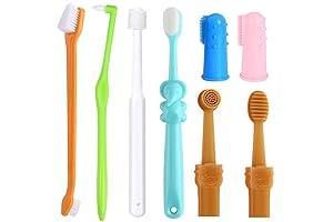 8 Pack Small Dog & Cat Toothbrush Kit - Complete Oral Hygiene Solution