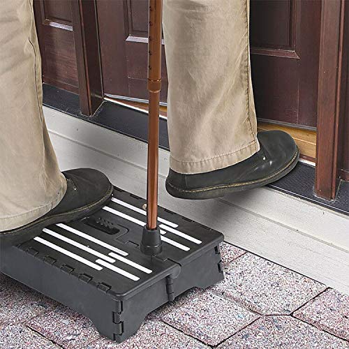 Portable Folding Step Stool, 5” Lightweight Half Step Raiser Heavy Duty Non Slip Plastic Step Stool Height Boost