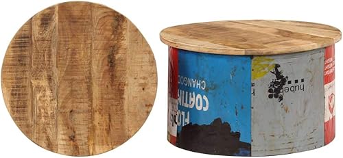 Miniatura 4 de Mesas auxiliares, mesa de centro vintage, mesa de centro de pasillo moderna adecuada para sala de estar, balcón, oficina, sala de estar familiar, 2