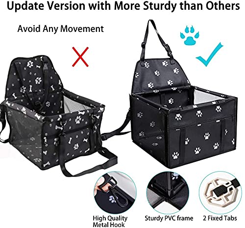 GENORTH Dog Car Seat Puppy Pet Seats for Cars Vehicles Small Dogs Upgrade Washable Portable Pet Booster Car Seat Travel… - Image 2
