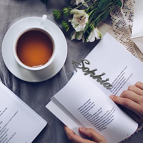 Custom Name Bookmark Personalized Stainless Steel Name Bookmark Metal Bookmark Unique Gift For Book Lovers Gift For Graduation Retirement Birthday Anniversary Christmas #TOP6