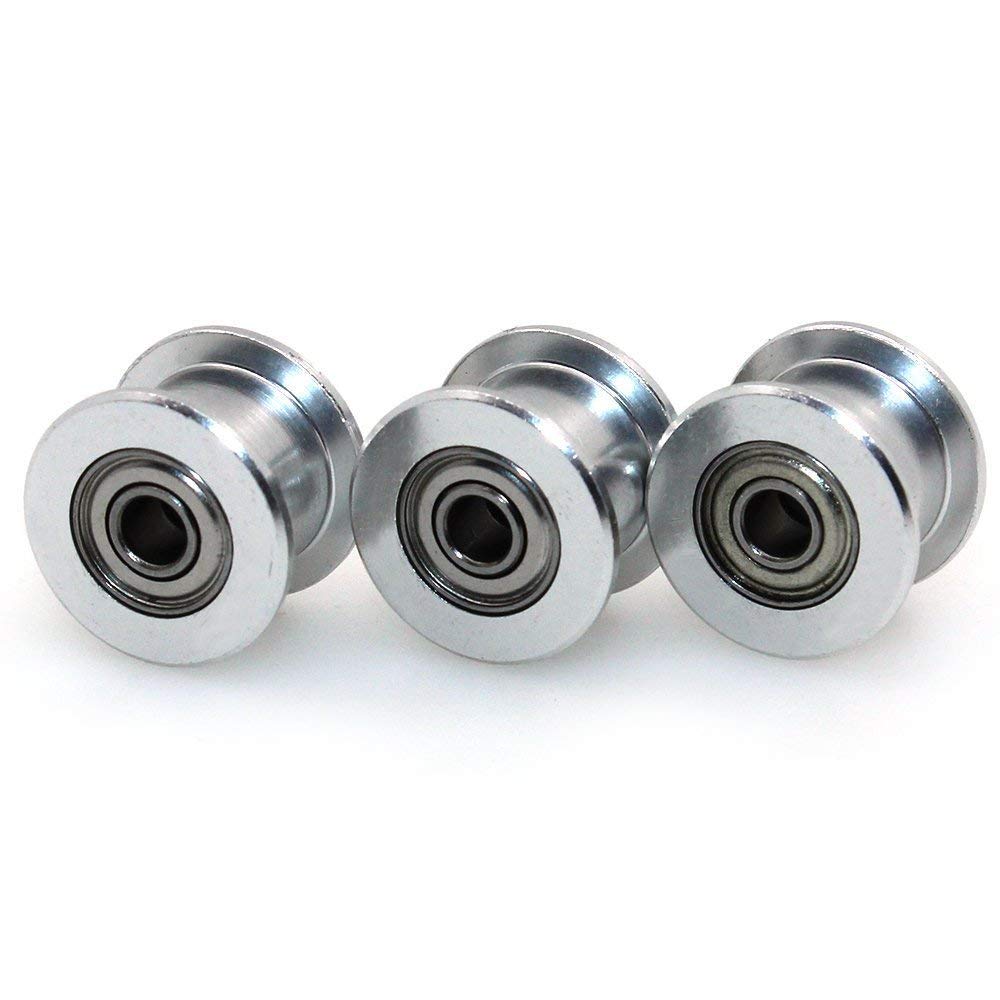 5M GT2 Cinghia dentata 15 mm di larghezza+4 pezzi 20 denti puleggia cinghia dentata con foro 5mm+4pezzi20 puleggia tendicinghia con foro senza denti5mm+4pezzi20puleggia tendicinghia con foro5 mm