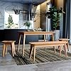 Krok Wood Eettafel van massief hout (beuken, Parijs 110x75x75 cm)