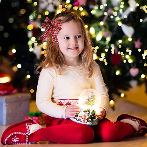 Christmas Ribbon, Ribbon For Christmas Tree, Snowflake Christmas Plaid Ribbon, Christmas Crafts, Home Wrapping Craft Decoration, Ribbons For Crafts, 24 Yards In Total, 6 Yards Each Roll, 1 Inch Width #TOP5