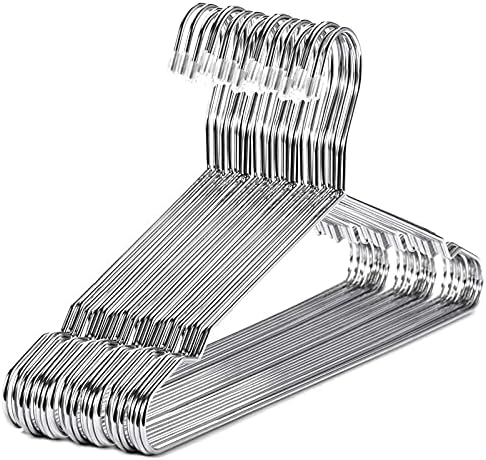 Coat Hanger Hangers Stainless Steel Hangers Clothes Standard Notched Hanger Space Saving Household Hangers Clothes Hanger,