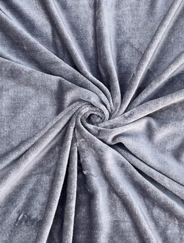 Image of Sands Flannel 300 TC Luxurious Bedsheets for Winter, King Size Fitted Warm Double Bedsheet, 72 x 78 x 10 inches, with 2 Pillow Covers (Gray)