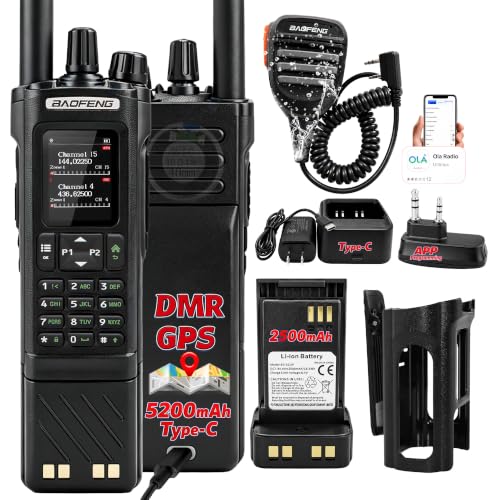 Image of BAOFENG DM32 DMR 10W Radio: Long Range Walkie Talkie with GPS for Outdoor