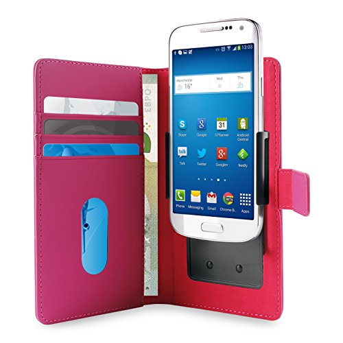 Puro - Universal uniwallet3pnkm - Protective Folio Adjustable (Up To 4.3 "), with 3 compartments for Credit Card and Notes Slot - Pink - Image 3