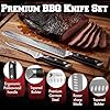 Kitchen perfection BBQ Carving Set for Meat -12” Brisket Slicing Knife +6” Boning Knife with Sheaths - Razor Sharp, Premium German Steel, Full Tang Ergonomic Handles- Perfect Grilling Gifts for Men